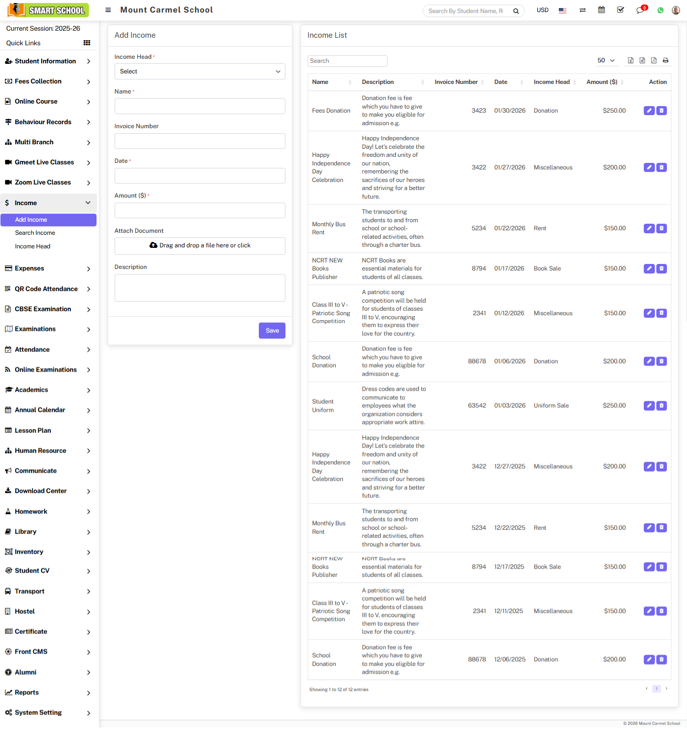 Add income head image