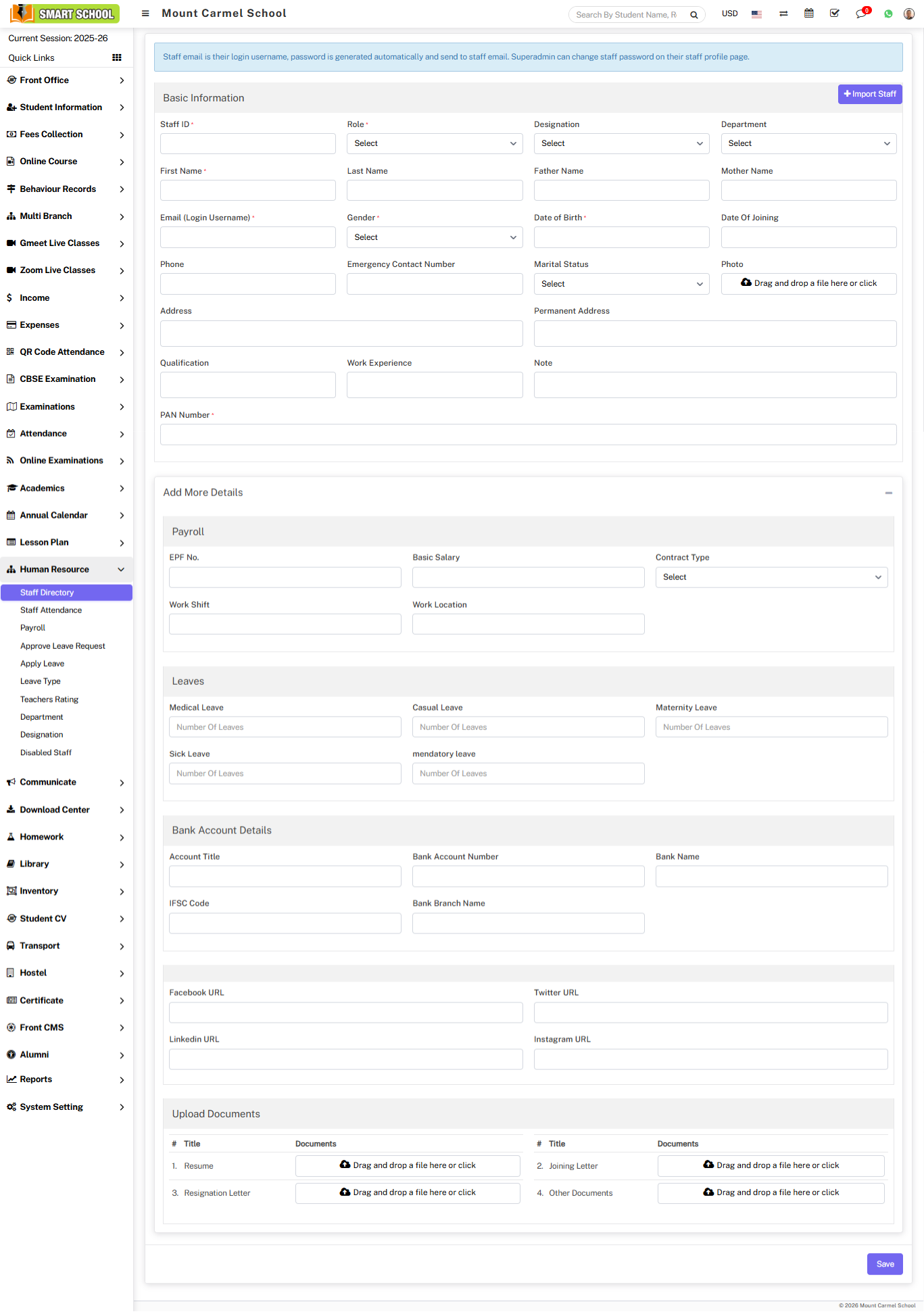 Add staff directory image