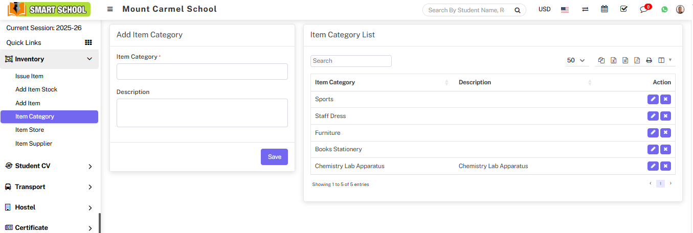 Add item category image