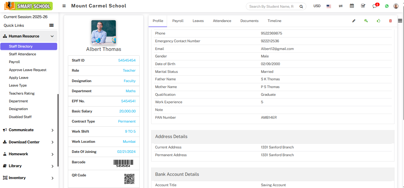Disabled staff profile image