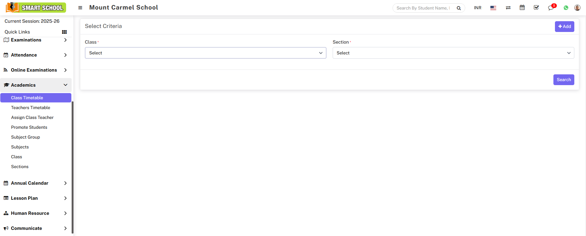 Add class timetable image