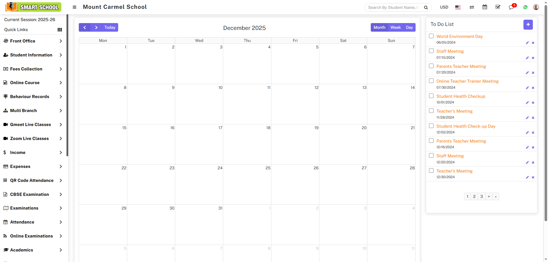 About calendar image