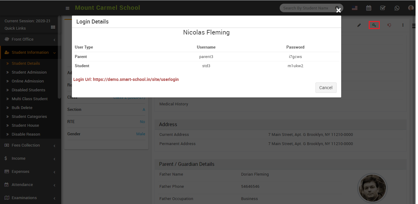 Login credential image